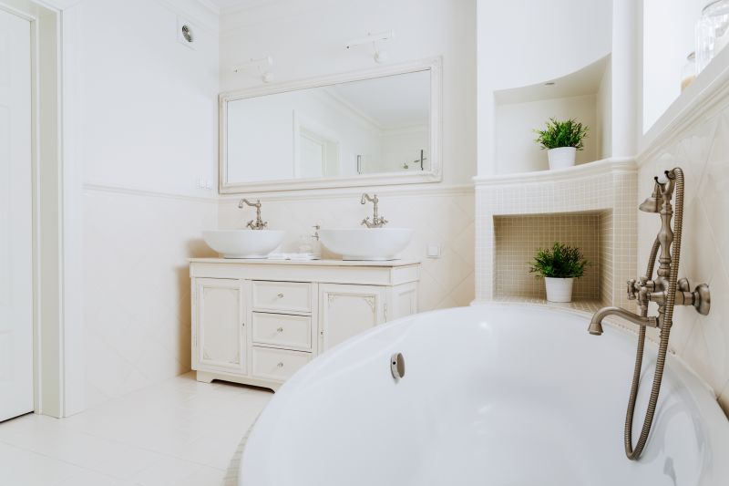 Modern Bathtub and Vanity