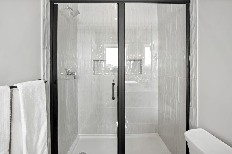 Stylish Glass Shower with Frame